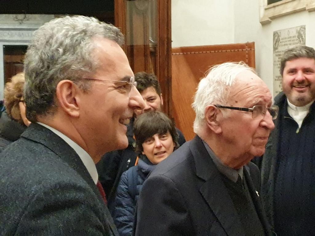 Het bezoek van mgr. Henri Teissier, emeritus aartsbisschop van Algerije, aan de Gemeenschap van Sant'Egidio